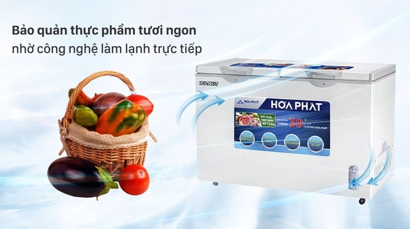 Công nghệ làm lạnh luôn là điểm sáng của dòng tủ đông Hòa Phát